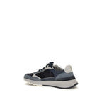 Blue Calf Leather Bos Taurus Athletic Sneakers