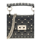 Black Calf Leather Bos Taurus Handbag