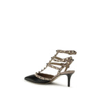 Black Calf Leather Bos Taurus High Heel Pumps