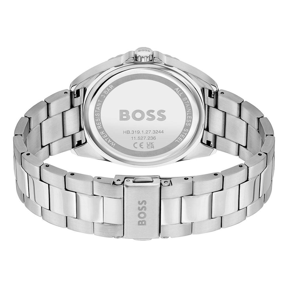Gray Stainless Steel Dress Watch