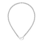 Gray Stainless Steel Necklace