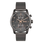 Gray Stainless Steel Dress Watch