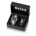 Gray Stainless Steel Dress Watch