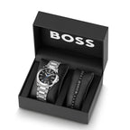 Gray Stainless Steel Dress Watch