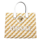 Beige Fabric Handbag