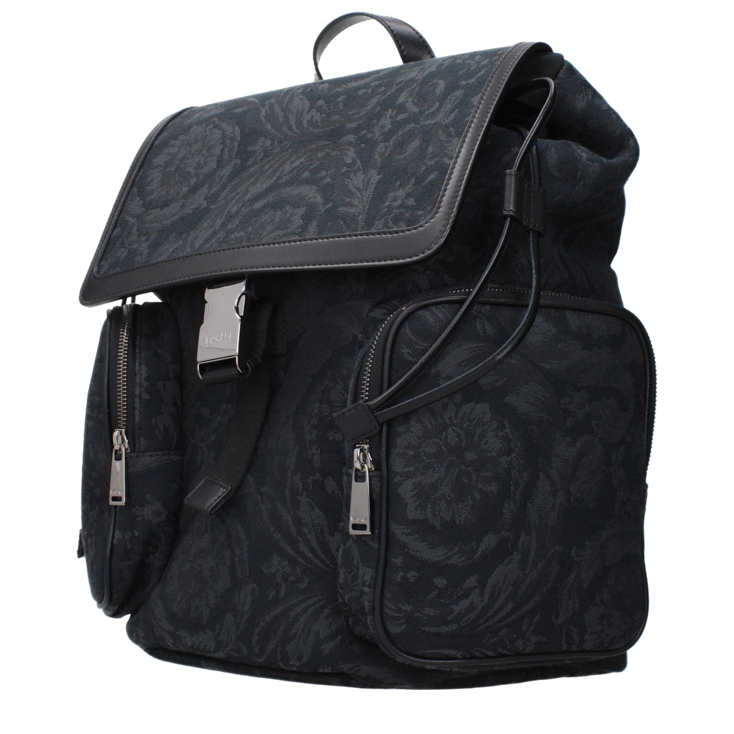 Black Fabric Backpack