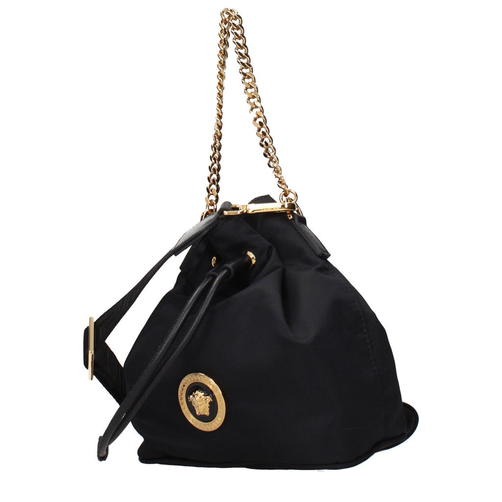 Black Fabric Handbag