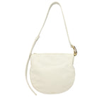 Beige Leather Crossbody Bag