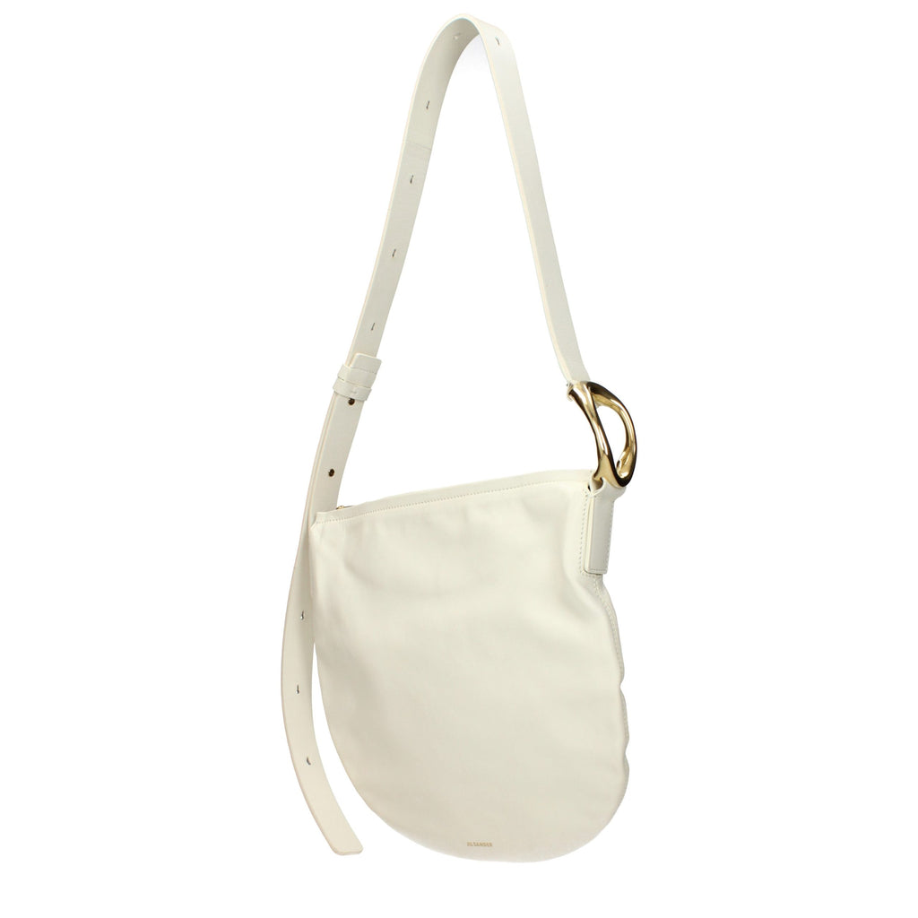 Beige Leather Crossbody Bag