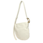 Beige Leather Crossbody Bag