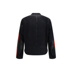 Black Cotton Biker Jacket