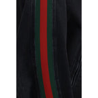 Black Cotton Biker Jacket