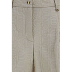 Beige Polyamide Bermuda Shorts