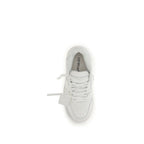 White Calf Leather Bos Taurus Low Top Sneakers