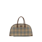 Beige Cotton Shoulder Bag