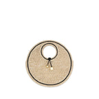 Beige Raffia Handbag