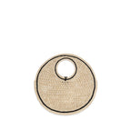 Beige Raffia Handbag