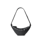 Black Lamb Leather Shoulder Bag