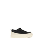 Black Calf Leather Bos Taurus Athletic Sneakers