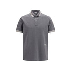 Gray Cotton Polo Shirt