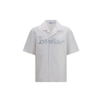 White Cotton Pattern Shirt