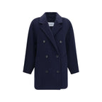 Blue Wool Oves Aries Full-Length Jacket