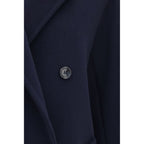 Blue Wool Oves Aries Full-Length Jacket