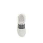 Silver Calf Leather Bos Taurus Low Top Sneakers