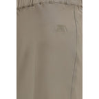 Beige Silk Long Skirt