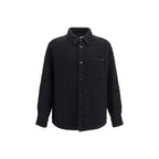 Black Cotton Full-Length Jacket