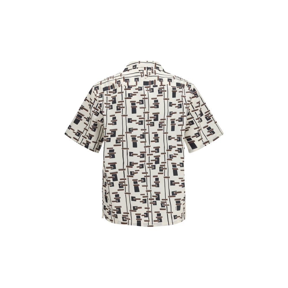 Beige Cotton Pattern Shirt