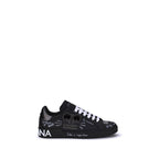 Black Calf Leather Bos Taurus Athletic Sneakers