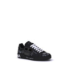 Black Calf Leather Bos Taurus Athletic Sneakers