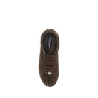 Brown Suede Leather Low Top Sneakers