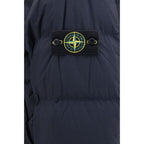 Blue Polyamide Full-Length Jacket