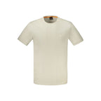 Beige Cotton Men's T-Shirt