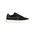 Black Polyurethane Men's Sneaker
