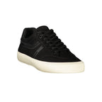 Black Polyurethane Men's Sneaker