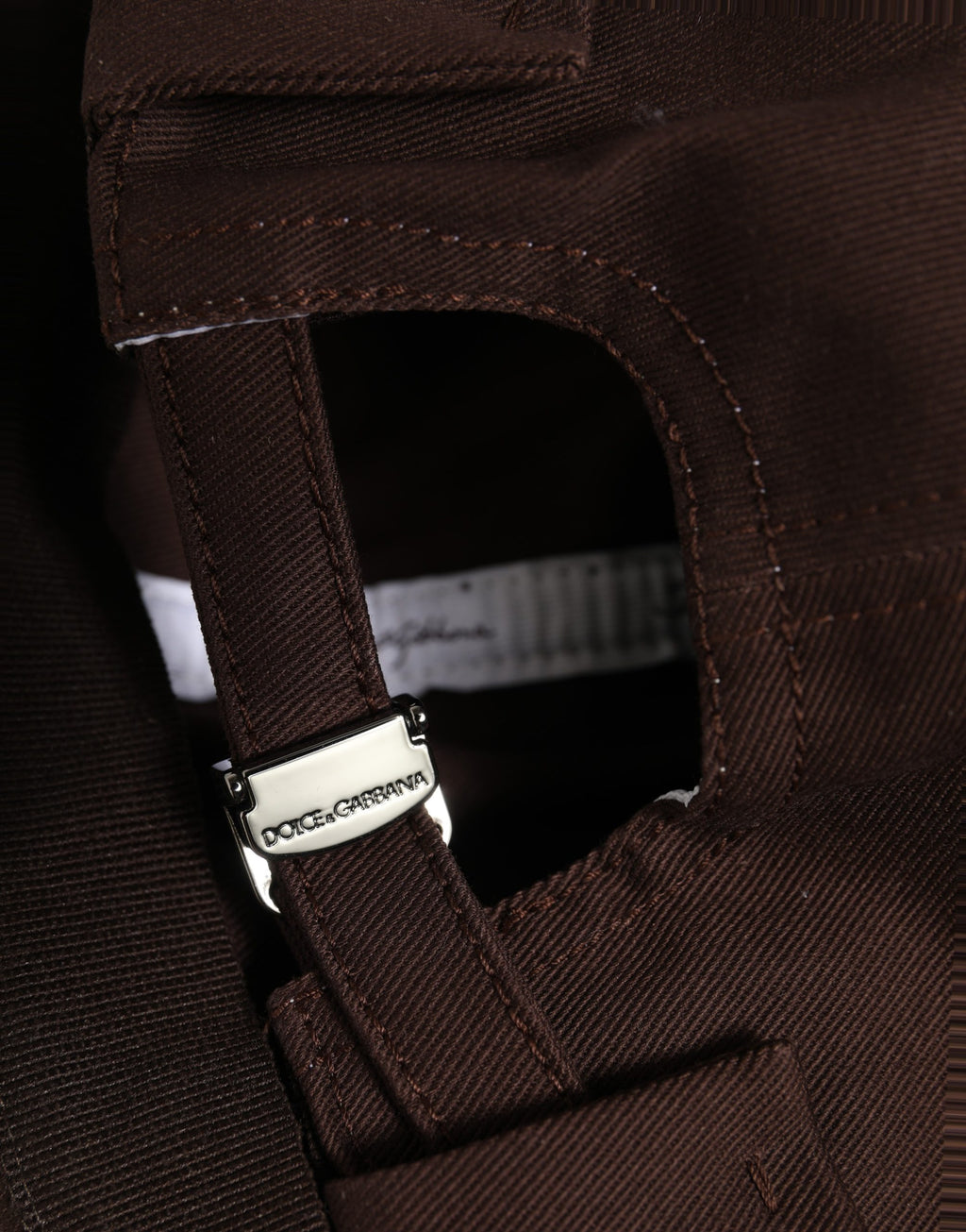 Men Brown Cotton Docker Capello Brimless Hat
