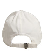 Men White Cotton Baseball Capello 6 Panels Hat