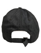 Men Dark Gray Herringbone Baseball Cap Hat