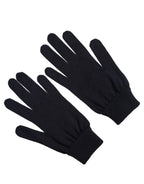 Men Dark Blue Cashmere Knitted Winter Gloves