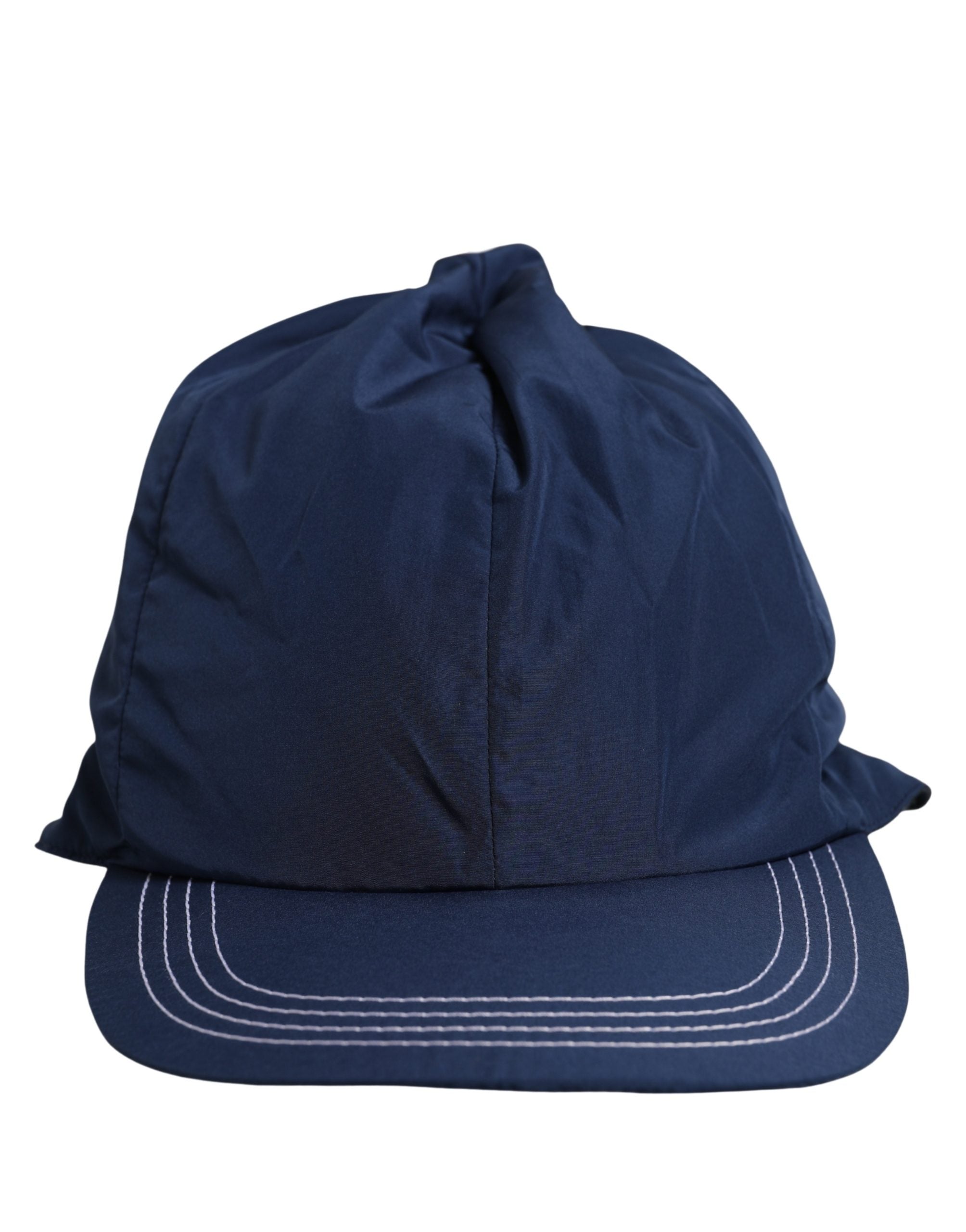Men Navy Blue Polyester Baseball Capello Hat