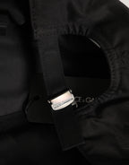 Men Black Cotton Baseball Cap 6 Panels Hat