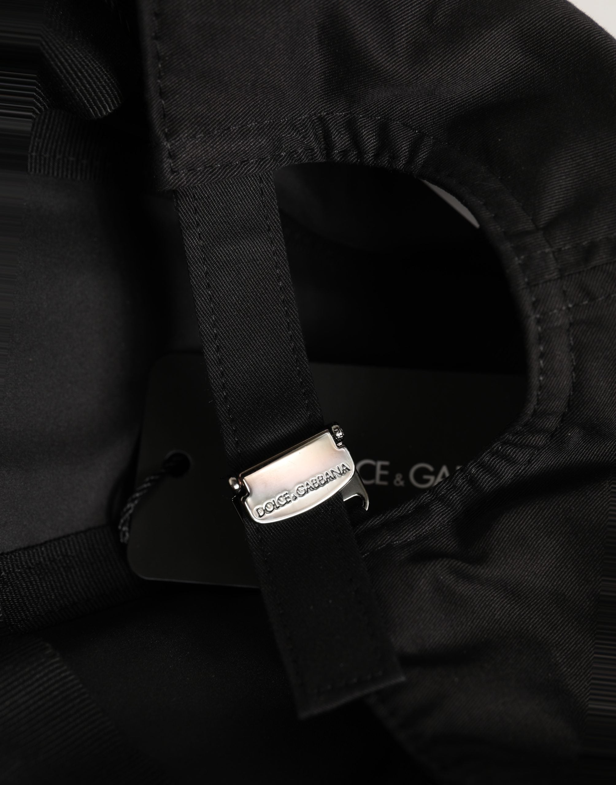 Men Black Cotton Baseball Cap 6 Panels Hat