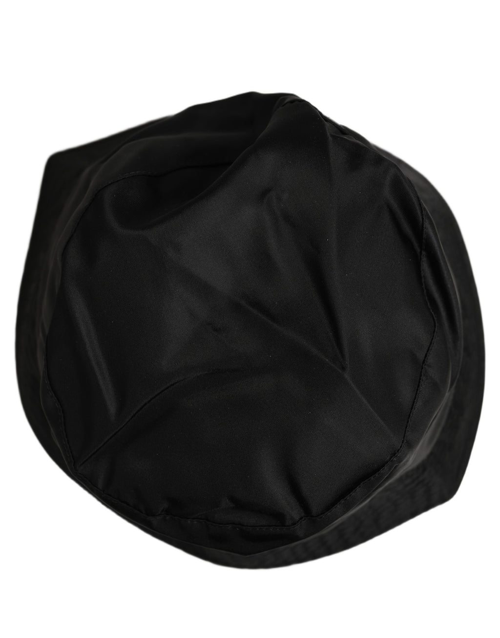 Men Black Nylon Wide Brim Bucket Capello Hat