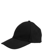 Men Black Wool Baseball Cap 6 Panels Hat
