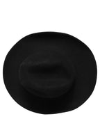 Men Black Classic Wide Brim Fedora Capello Hat