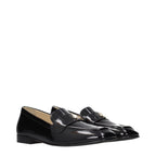 Black Leather Slip-On Loafers