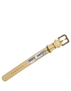 Beige Embossed Leather Gold Buckle Belt Strap Bracelet
